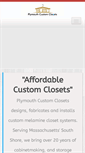 Mobile Screenshot of plymouthcustomclosets.com